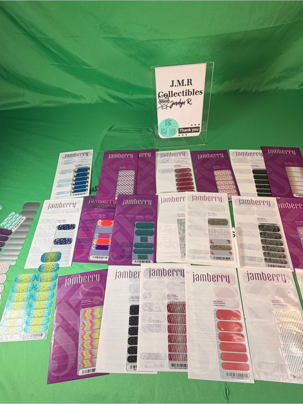 Jamberry Nail Wraps Bundle #2 – Mixed Partial & Half Sheets Lot